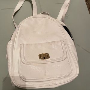 White medium backpack